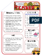 Chalfants September 29 Kindergarten Newsletter