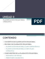 Unidad II - Planifiación Financiera Operativa