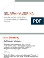 Periode Kolonialisasi dan Kedatangan Kaum Puritan di Amerika