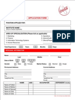 Coke Application Form