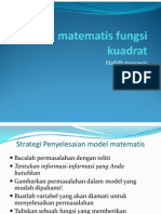 Kalkulus - 4 - Model Matematis Fungsi Kuadrat