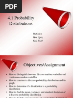 4.1 Probability Distributions