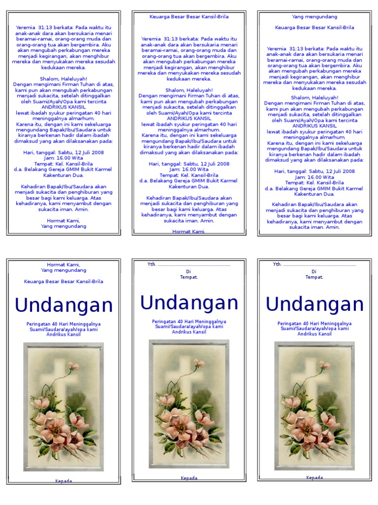 Undangan 40 Hari PDF