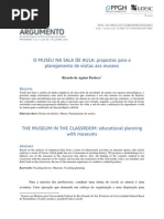 O Museu Na Sala de Aula - Propostas Para o Planejamento de Visitas Aos Museus