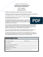 Unit 1 Reading Worksheet