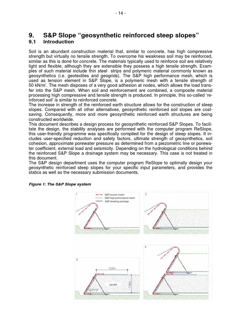 Geosynthetic Reinforced Steep Slopes Design | PDF | Continuum Mechanics ...