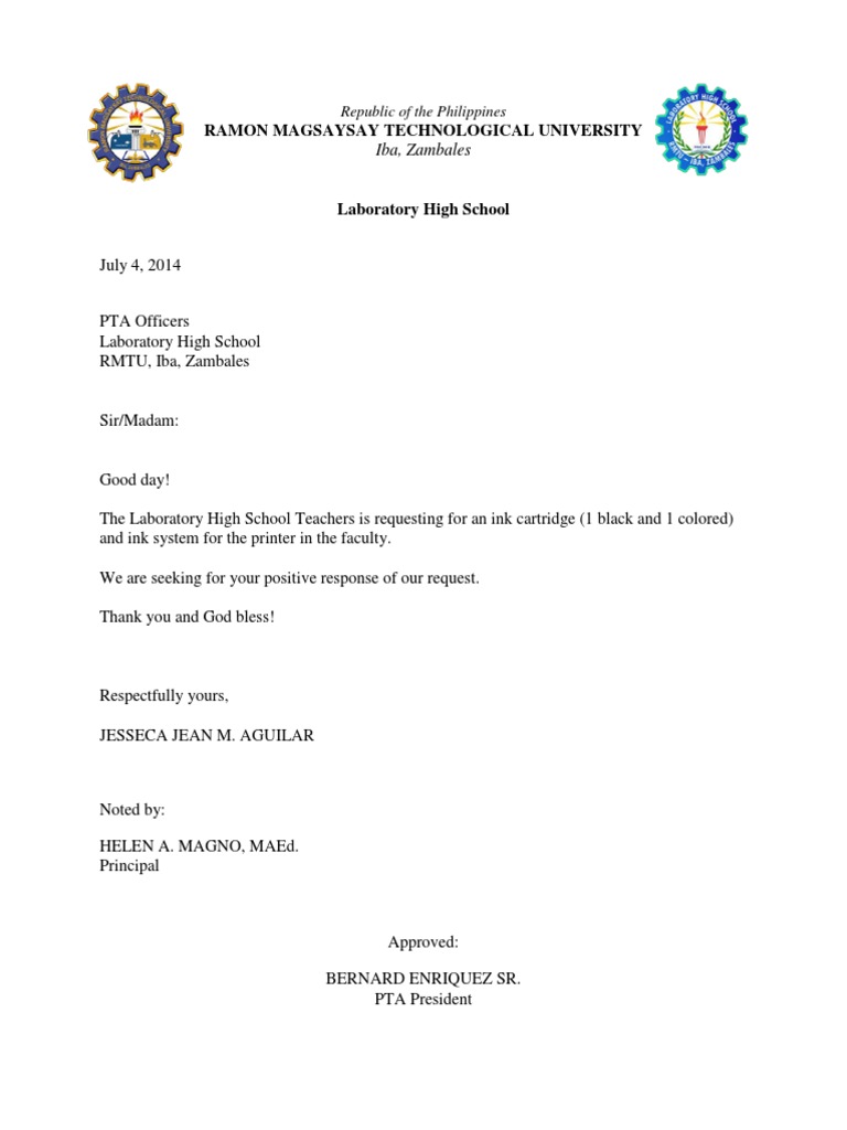 Request for Printer Ink Cartridges | PDF