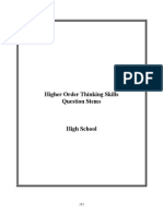 Higher Order Thinking Skill Question Stems