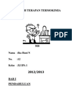 Makalah Terapan Termokimia