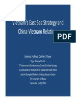 Thayer Power Point Slides, "Vietnam's East Sea Strategy and China-Vietnam Relations"