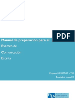 Manual de Preparación Para El Examen de Comunicación Escrita