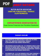 Butir-Butir Kegiatan Jabfung Teknisi Elektromedis