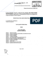 Proyecto de Ley Del Nuevo Codigo Penal 3491-2013-CR
