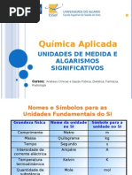Unidades e Algarismos Significativos