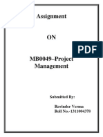 Project Management Assingment