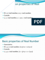 M4a Basic Properties of Real Number