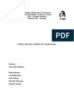 Trabajo Politica, Derecho y Medios de Comunicacion.