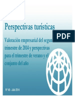 Presentación Informe Perspectivas N49 Balance Del 2º Trimestre de 2014 y Perpectivas Para El Verano