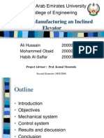 Design & Manufacturing an Inclined Elevator