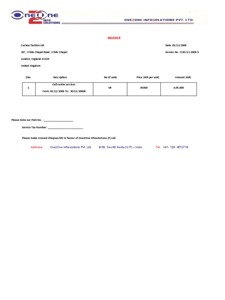 Invoice. Test | PDF