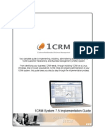 1CRM 7.5 Implementation Guide