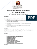 Reglement Festival Dakhla 14 FR PDF