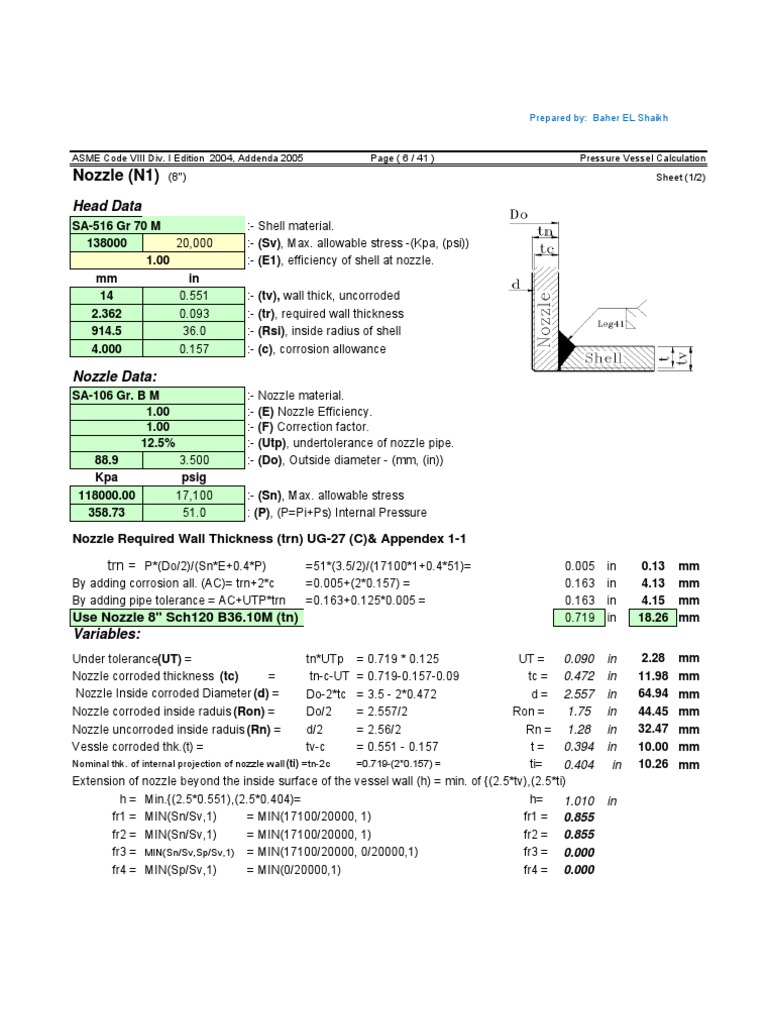 Nozzle Calculations