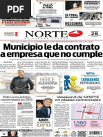 Periódico Norte de Ciudad Juárez edición impresa del día 28 de septiembre de 2014