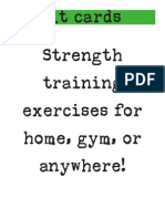 Fit Cards Strength Training Exercises For Home, Gym, or Anywhere!