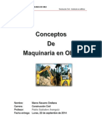 Maquinaria en Obra