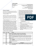 Ch1 Syllabus Chemistry 1 Sections D & J First Sem 2011-12