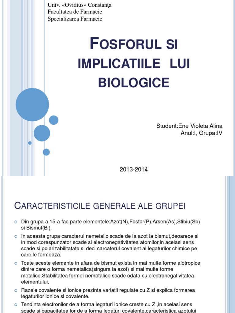 Fosforul P | PDF