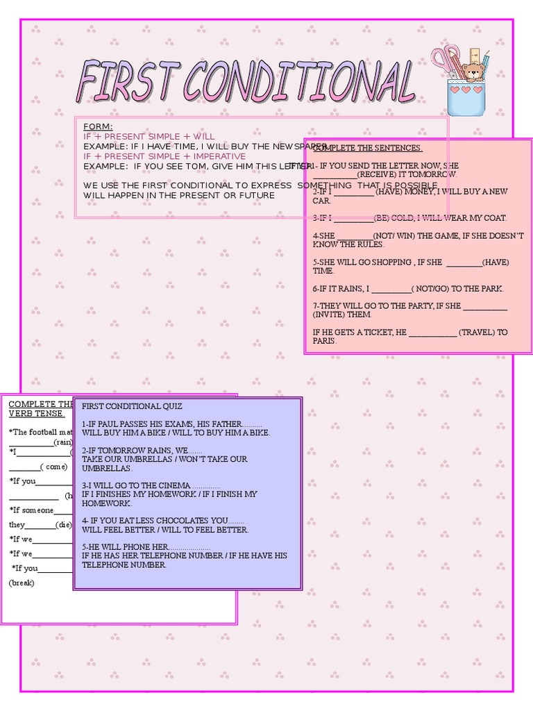If Clauses Worksheet | PDF