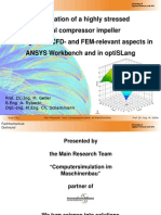 Optimization of A Highly Stressed Radial Compressor Impeller Optislang