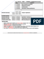 14 - Terminal Examination (Term I)