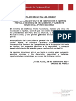 Nota Informativa 105-Mindef Ministro Realizó Visita de Inspección A Iquitos Previa A Reunión de Presidentes Y Gabinete Binacional Perú-Colombia