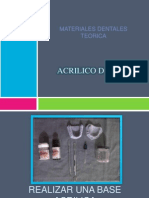 Acrilico Dental