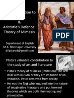 Plato's Objection To Poetry & Aristotle's Defence: Theory of Mimesis