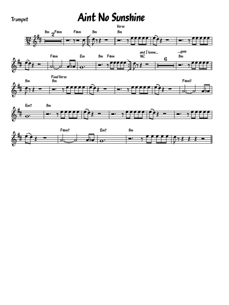 Aint No Sunshine Download