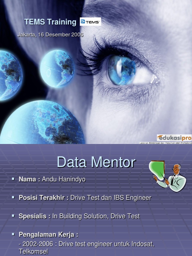 Tems Drive Test Training | PDF | Telecommunications | Laptop