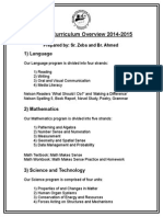 Grade 5 Curriculum Overview 2014-2015: 1) Language