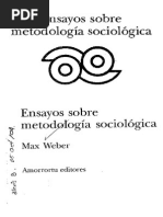 Weber Max Ensayos Sobre Metodología Sociológica COMPLETO