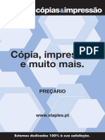 Staples printing Portugal price list