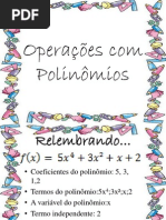 Operações Com Polinômios