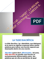 Tildacion Diacritica PPT Mia Creada