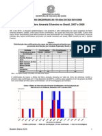 Boletim Febre Amarela 30 Jan 2008 X