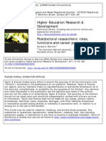 Posdoctoral Researchers - Roles Functions and Career Prospects - Gerlese S Akerlin