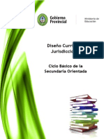 Diseño Curricular Jurisdiccional -Ciclo Básico de La Secundaria Orientada