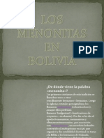 Menonitas en Bolivia