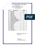 Inventaris Ruang Kelas 7.5 SMPN 1 Batang Kuis Tahun 2014